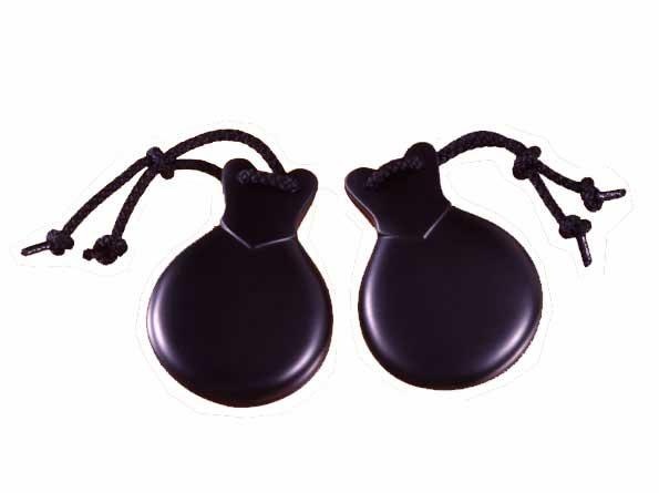 Castanets are played with fingers whilst dancers are dancing.